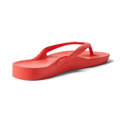 Arch Support Flip Flops - Coral