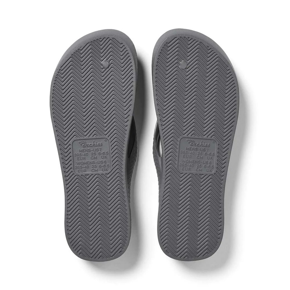  Arch Support Flip Flops - Classic - Charcoal 