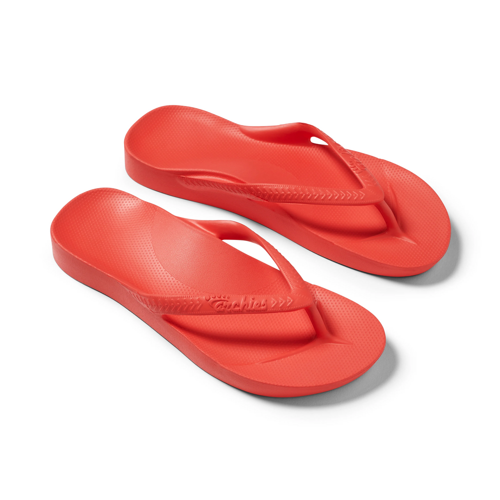 Arch Support Flip Flops Classic Coral Archies Footwear Pty Ltd. Worldwide