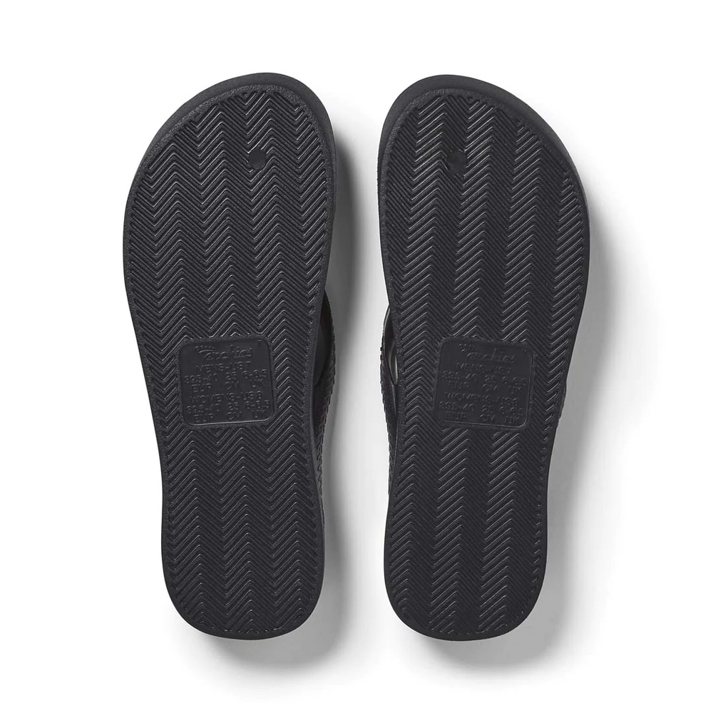  Arch Support Flip Flops - Classic - Crystal Black 