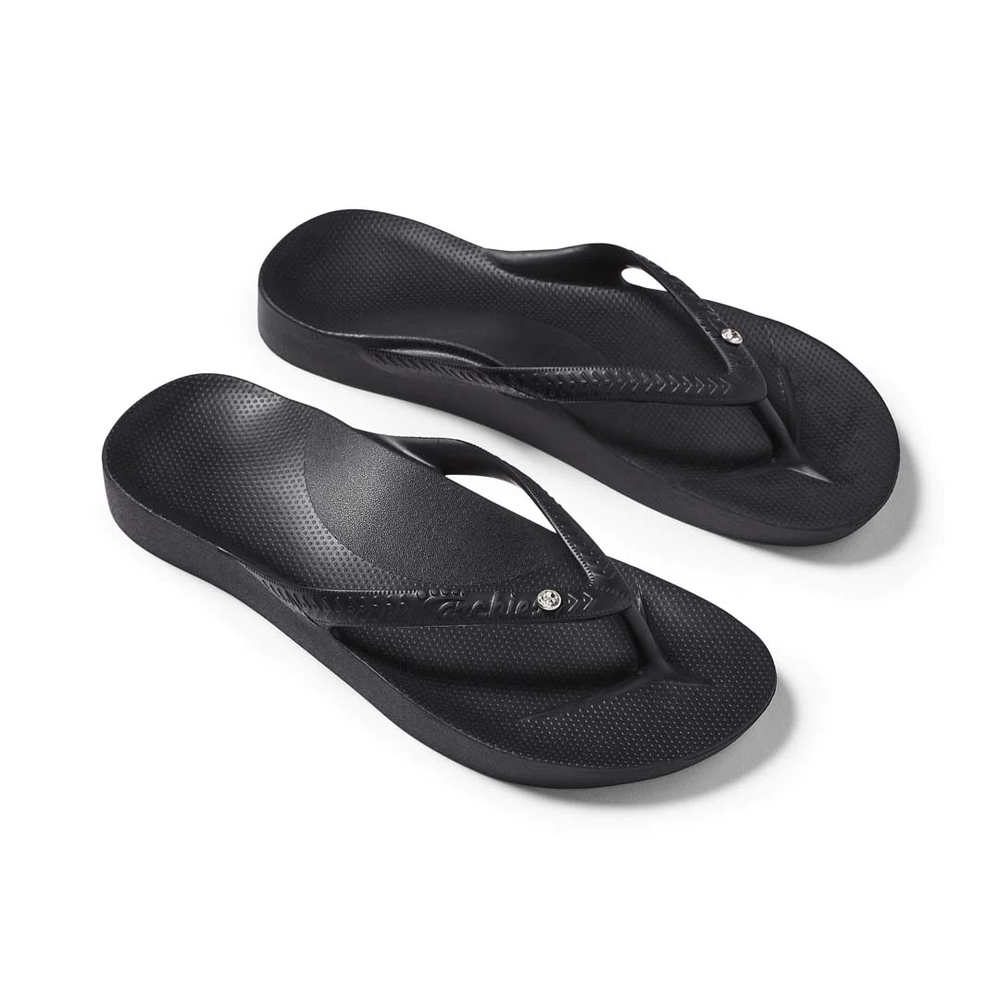  Arch Support Flip Flops - Classic - Crystal Black 
