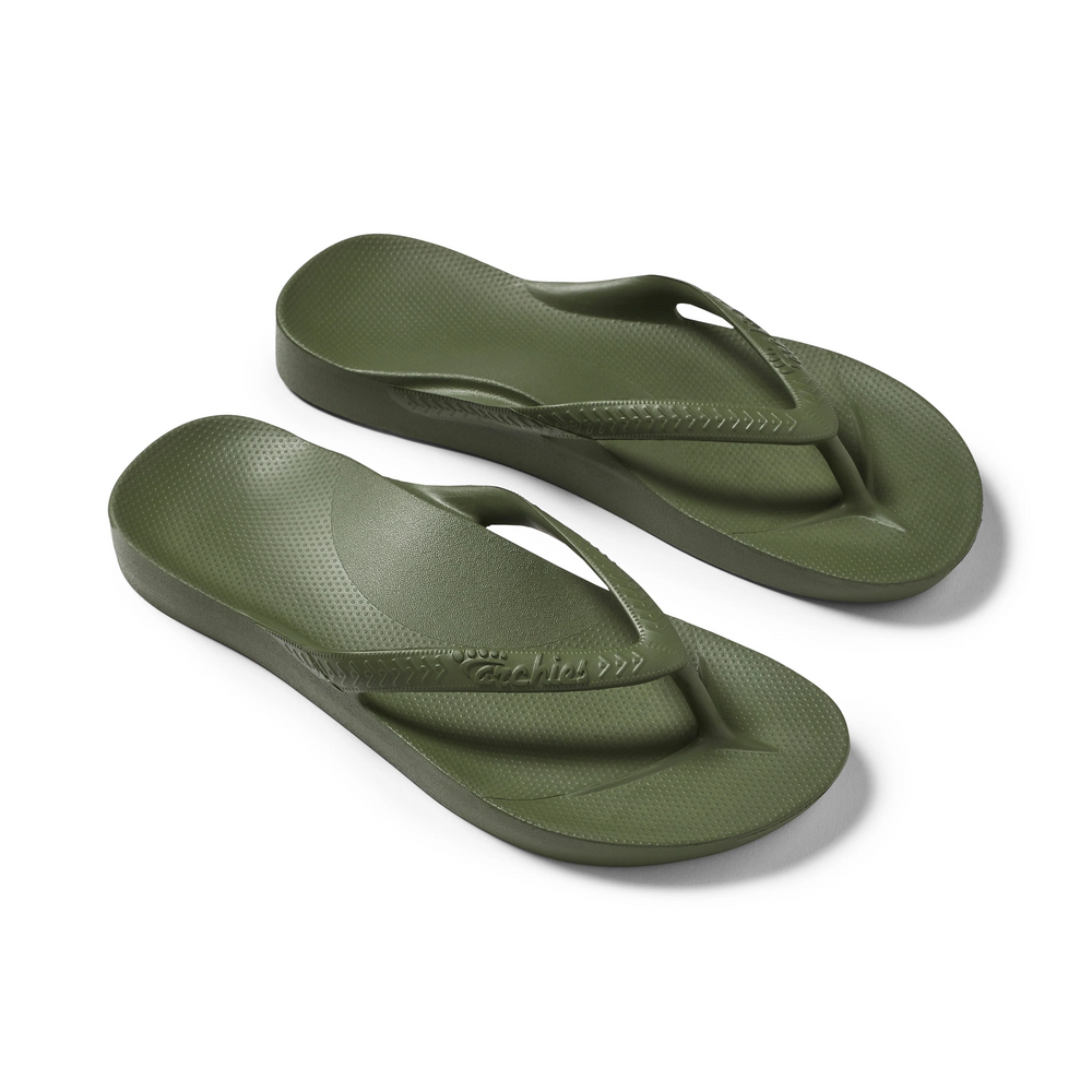  Arch Support Flip Flops - Classic - Olive 