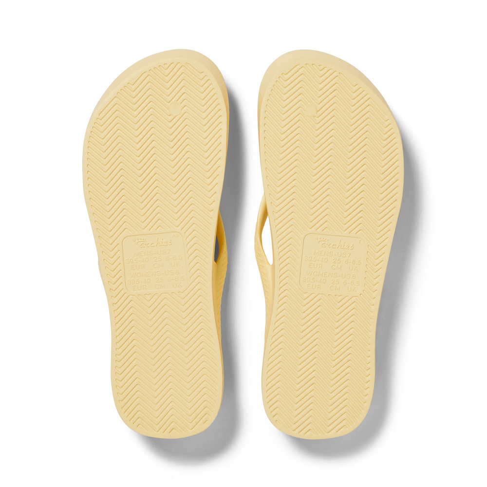  Arch Support Flip Flops - Classic - Lemon 