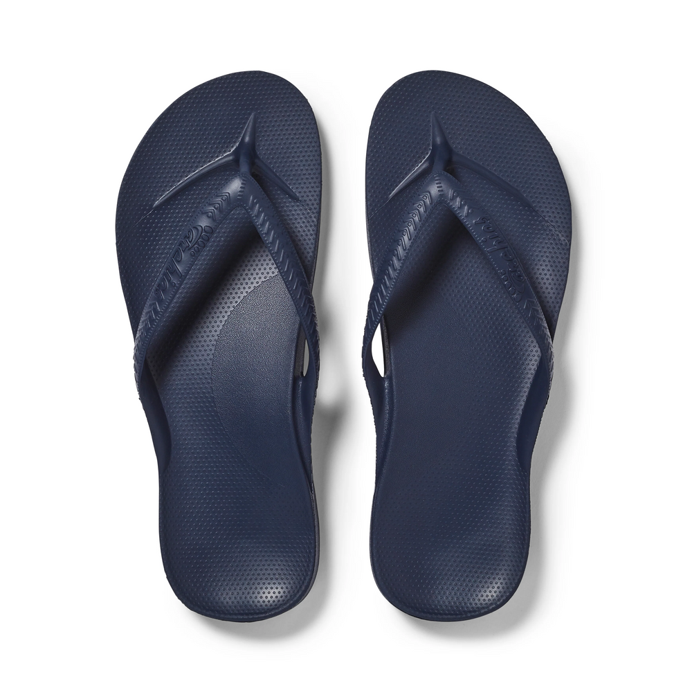  Arch Support Flip Flops - Classic - Navy 