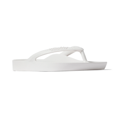 Arch Support Flip Flops - White