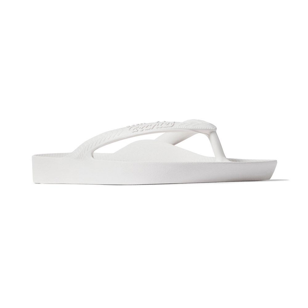  Arch Support Flip Flops - Classic - White 